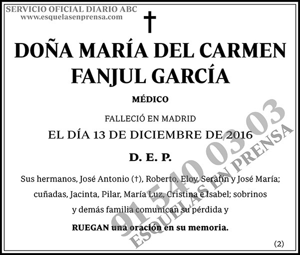 María del Carmen Fanjul García
